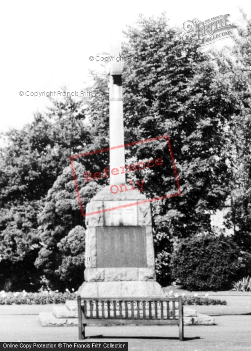 Photo of Nuneaton, The Memorial, Riversley Park c.1960