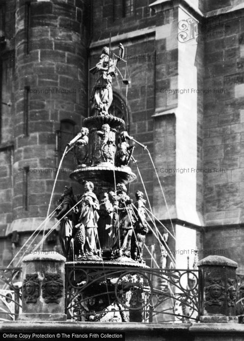 Photo of Nuremburg, Fountain Of Virtues c.1930