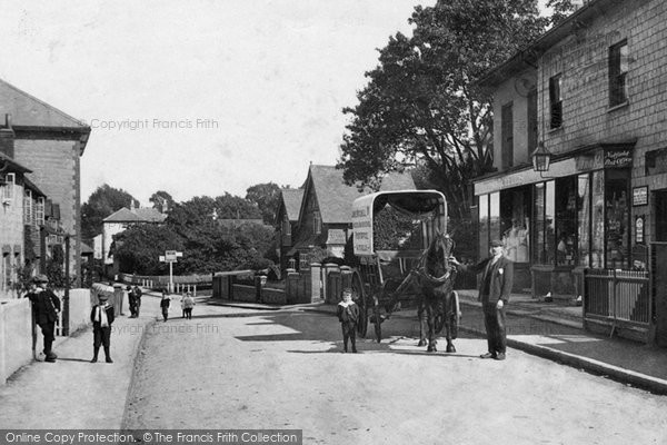 Photo of Nutfield, Horse Drawn Waggon In The Village 1908