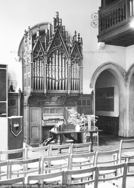 Photo of Nutfield, Nutfield Priory, Organ In The Main Hall c.1955