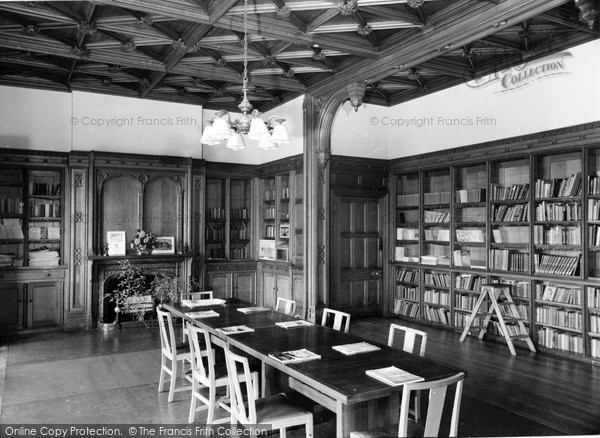 Photo of Nutfield, Nutfield Priory, The Library c.1955