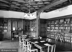 Nutfield Priory, The Library c.1955, Nutfield