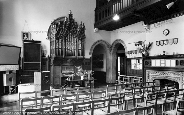 Photo of Nutfield, Nutfield Priory, The Main Hall c.1955