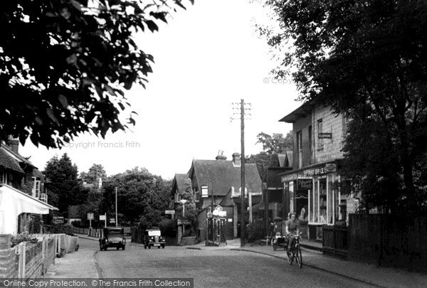 Photo of Nutfield, The Post Office And The Street c.1950
