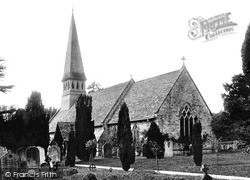 St Andrew's Church c.1900, Nuthurst