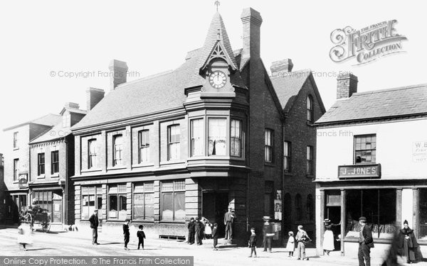 Photo of Oakengates, Clock And Post Office 1900