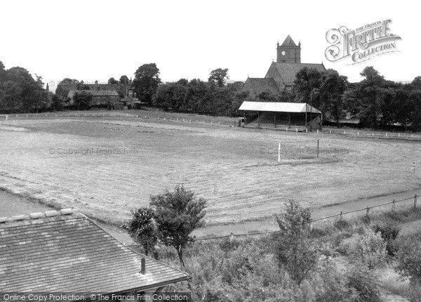 Photo of Oakengates, The Football Ground And St George's Church c.1960