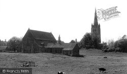 All Saints Church And Castle c.1955, Oakham
