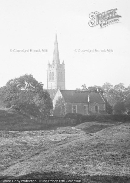 Photo of Oakham, All Saints Church From Cutt's Close 1927