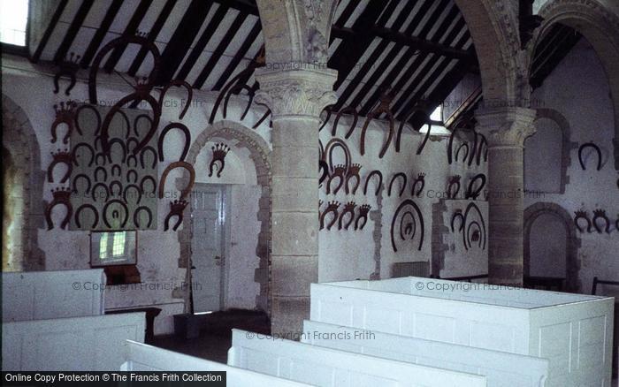 Photo of Oakham, Castle, Horseshoes In The Great Hall 1979