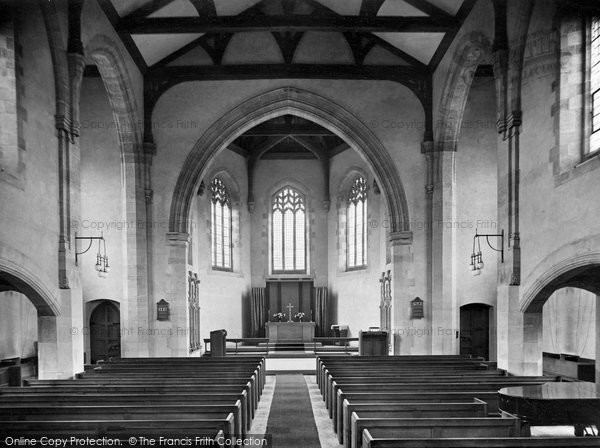 Photo of Oakham, School Memorial Chapel Interior 1927