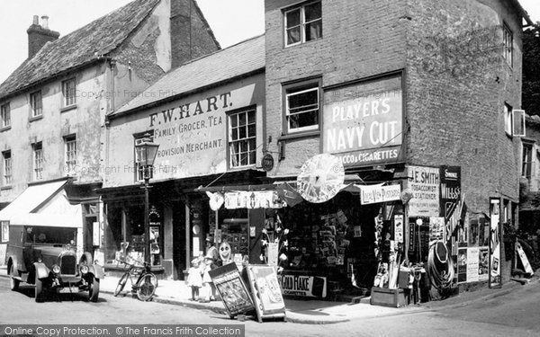 Oakham, Shop in the Market Place 1932