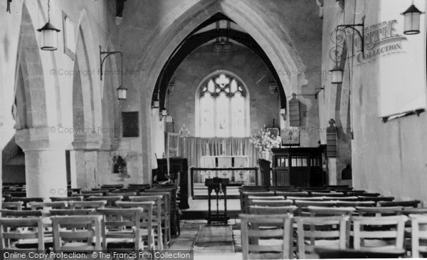 Photo of Oakley, The Church Interior c.1960