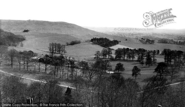 Photo of Oare, From Martinsell Hill c.1955