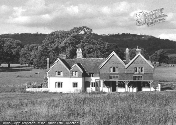 Photo of Ockley, Post Office And Leith Hill c.1955
