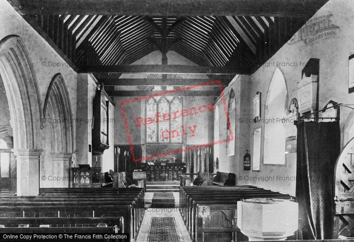 Photo of Ockley, St Margaret's Church, Interior 1903