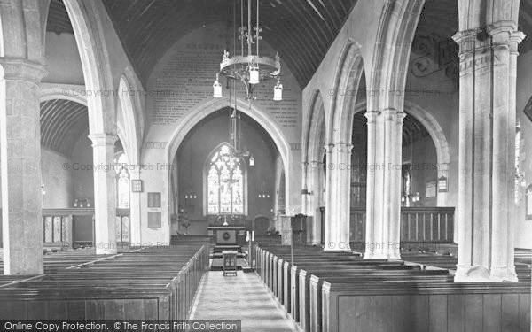 Photo of Odiham, All Saints Church Interior 1924