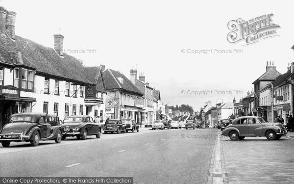 Photo of Odiham, The George Hotel And High Street c.1955