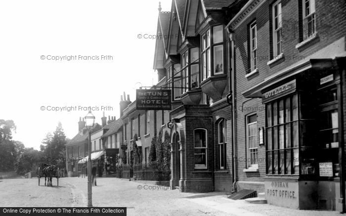 Photo of Odiham, The Tuns Hotel And Post Office 1906