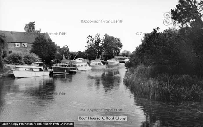 Photo of Offord Cluny, The Boat House c.1950