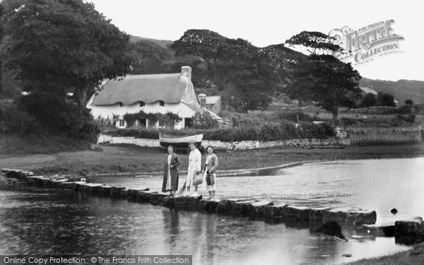 Photo of Ogmore By Sea, Old Cottage And Stepping Stones 1937