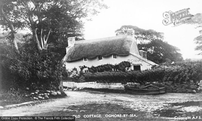 Photo of Ogmore By Sea, Old Cottage c.1935