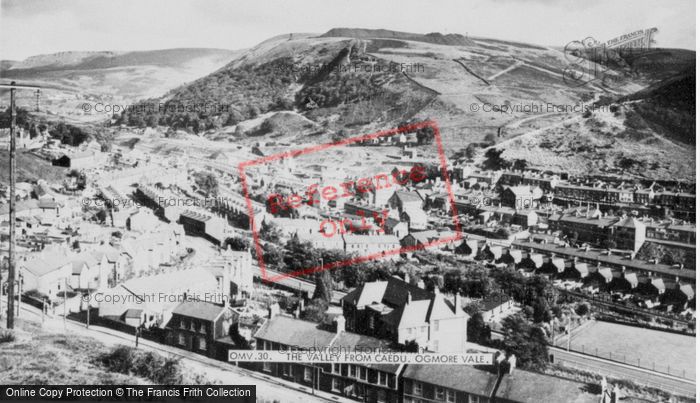 Photo of Ogmore Vale, The Valley From Caedu c.1965