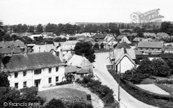 The Village From The Church Tower c.1960, Okeford Fitzpaine