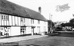 Ye Old Bell Stores And St Andrew's Church c.1960, Okeford Fitzpaine
