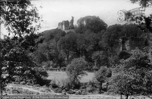 Photo of Okehampton, Castle From Park 1893