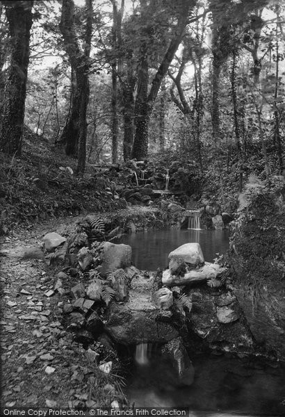 Photo of Okehampton, Castle Grounds, Waterfall 1912