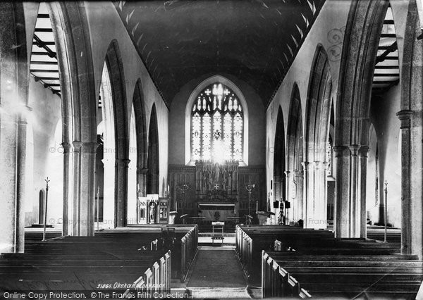 Photo of Okehampton, Church Interior 1893