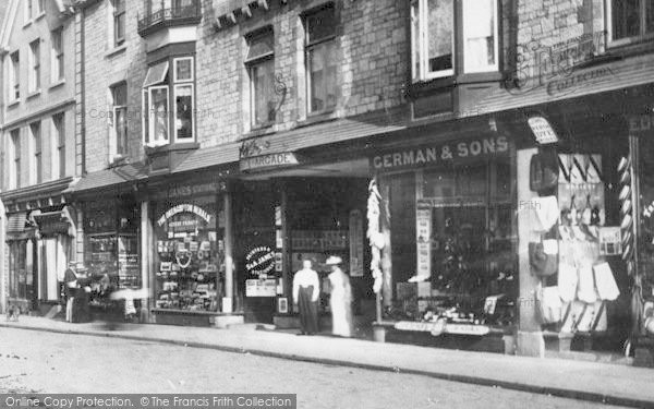 Photo of Okehampton, Fore Street Shopfronts 1900