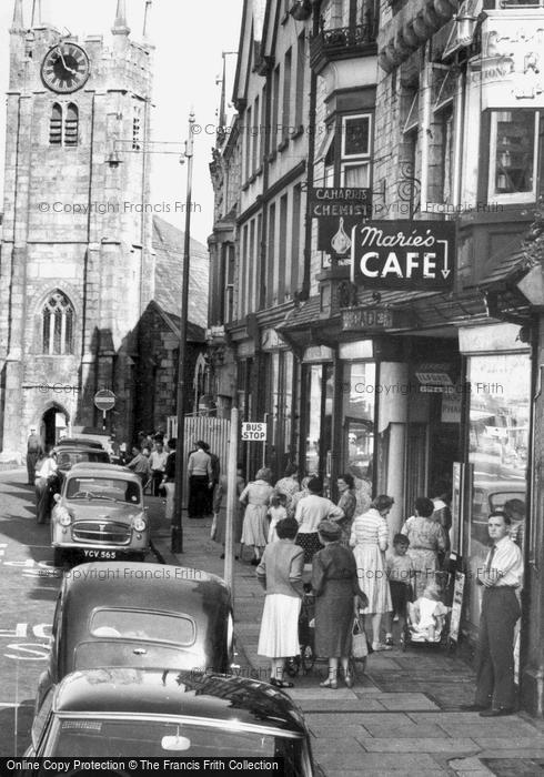 Photo of Okehampton, Marie's Cafe, Fore Street c.1960