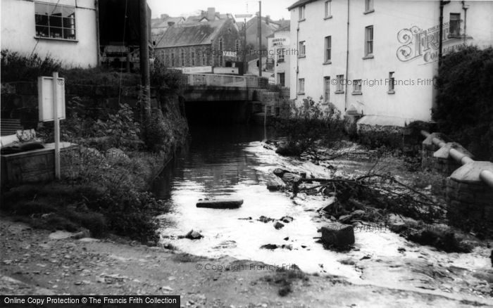 Photo of Okehampton, River And Bridge c.1965