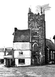 Rowe's Refreshment Rooms And Church c.1871, Okehampton