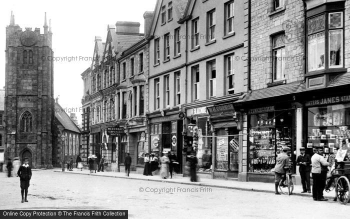 Photo of Okehampton, Shops In Fore Street 1904