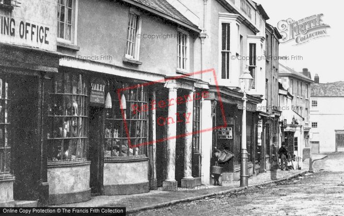 Photo of Okehampton, Shops In Fore Street c.1871