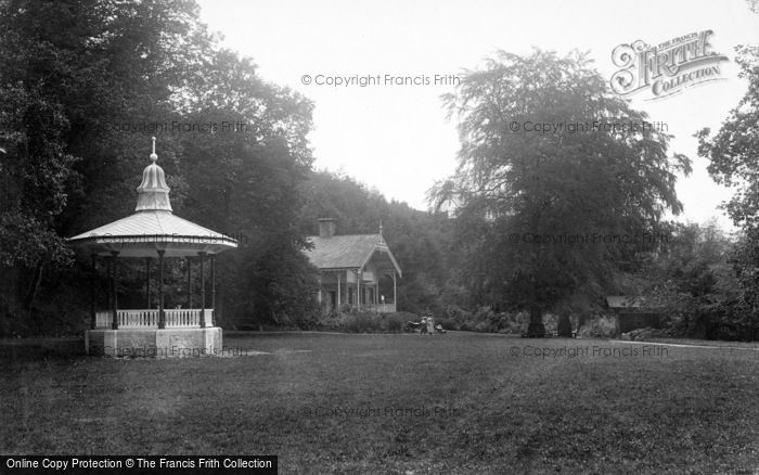Photo of Okehampton, Simmons Park, Bandstand And Chalet Treloar 1912