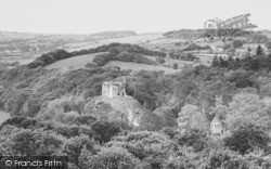 The Castle From Camp Hill c.1965, Okehampton