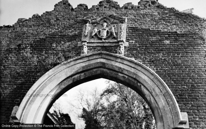 Photo of Old Basing, Coat Of Arms Above The Gateway, Basing House c.1950