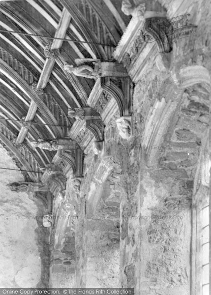 Photo of Old Cleeve, Cleeve Abbey, The Refectory Roof 1938