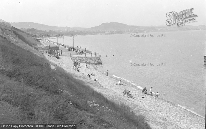 Photo of Old Colwyn, Beach And Promenade c.1935
