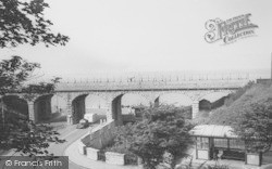 Cliff Road And Viaduct c.1955, Old Colwyn