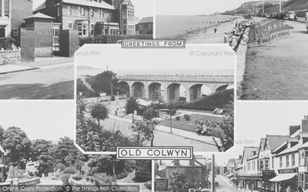 Photo of Old Colwyn, Composite c.1955