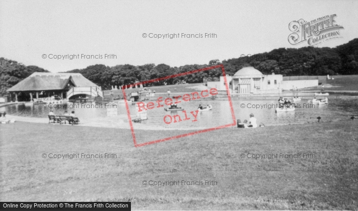 Photo of Old Colwyn, Eirias Park Boating Lake c.1955