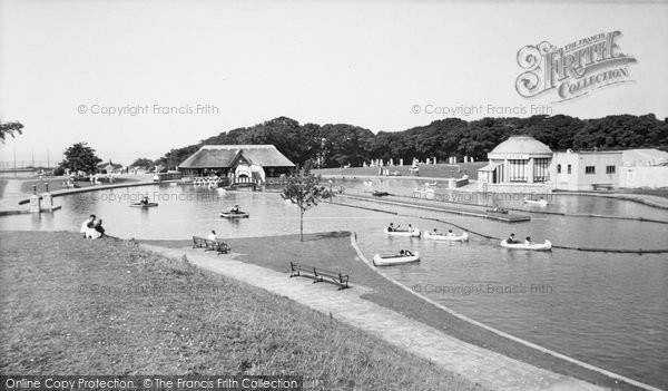 Photo of Old Colwyn, Eirias Park, Boating Lake c.1955