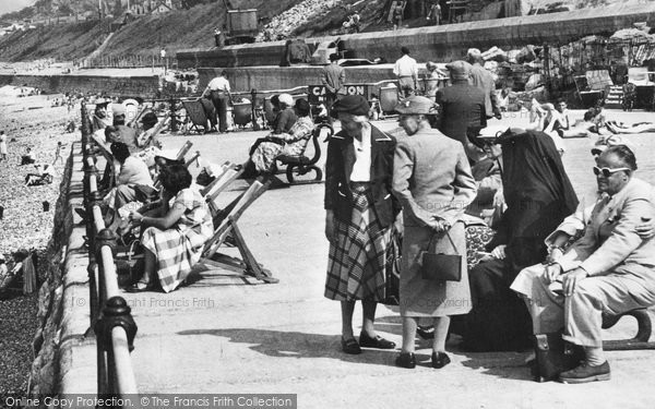 Photo of Old Colwyn, Holidaymakers c.1955