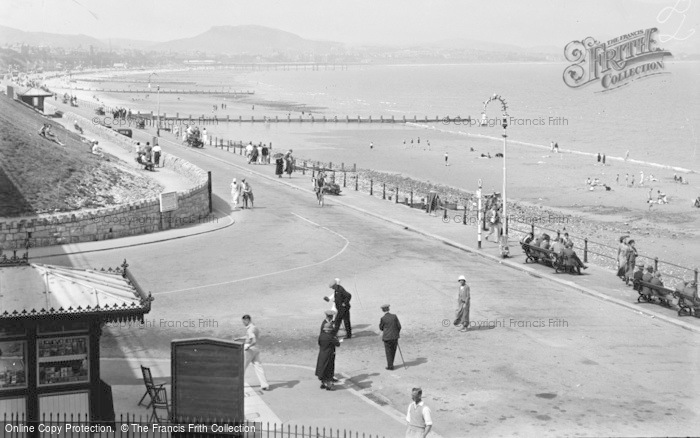 Photo of Old Colwyn, The Promenade c.1933