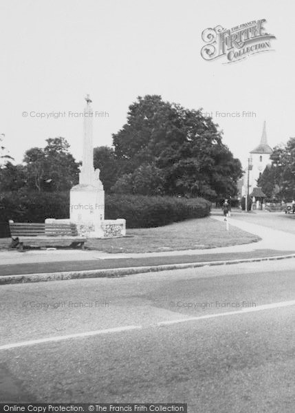 Photo of Old Coulsdon, The Memorial And Church c.1960